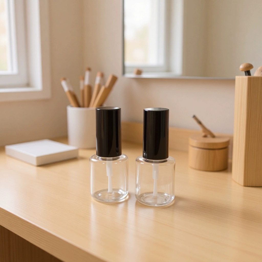 10 мл пластиковая пустая бутылка детская бутылка для лака для ногтей на водной основе цилиндрическая пустая бутылка с кистью