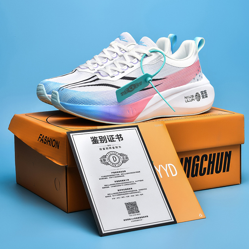 Feidian 3C zapatos para correr con tabla de carbono verano para hombres entrenamiento de maratón competencia de carreras deportes calzado deportivo absorción de impactos al por mayor