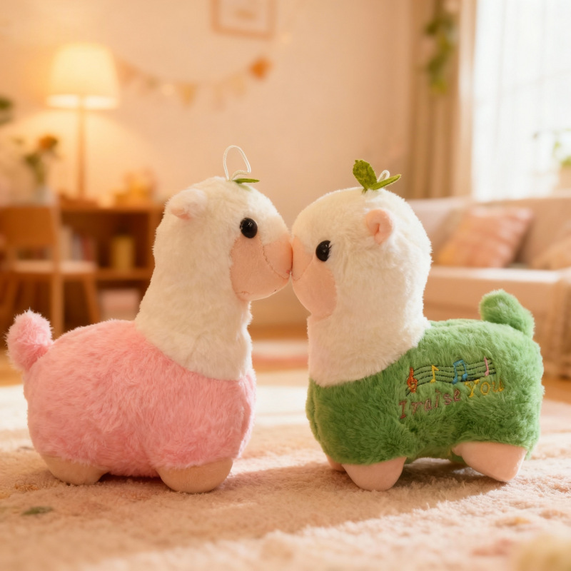 Música boutique cordero agarrar muñecas juguetes de peluche boda arrojar muñecas de alpaca movidas al por mayor transfronterizo