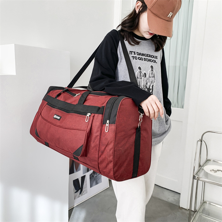 Unisex Basic Solid Color Nylon Travel Bags display picture 3