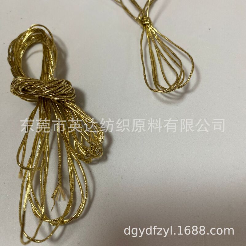 Gold and Silver Hollow Yarn Bright Thread Can Be Used for Crochet Bags and Hand-Knitted Coarse Gold Thread Gold and Silver Thread