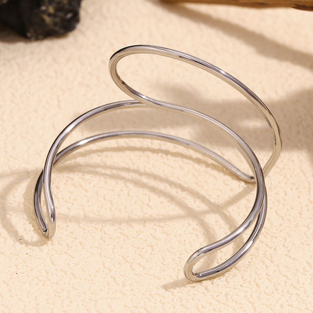 Steel Color Line Love Stainless Steel Bracelet