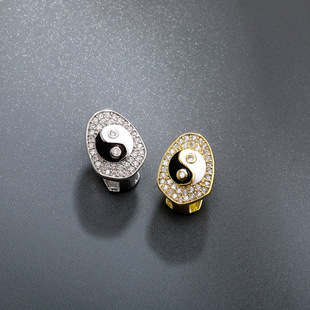 New Tai Chi Bagua Single Tooth Braces Full of Diamonds Hip-Hop Trendyy Accessories Men's Personalized Export Tooth Ornaments Grillz