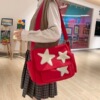 Cute capacious shoulder bag, shopping bag, one-shoulder bag