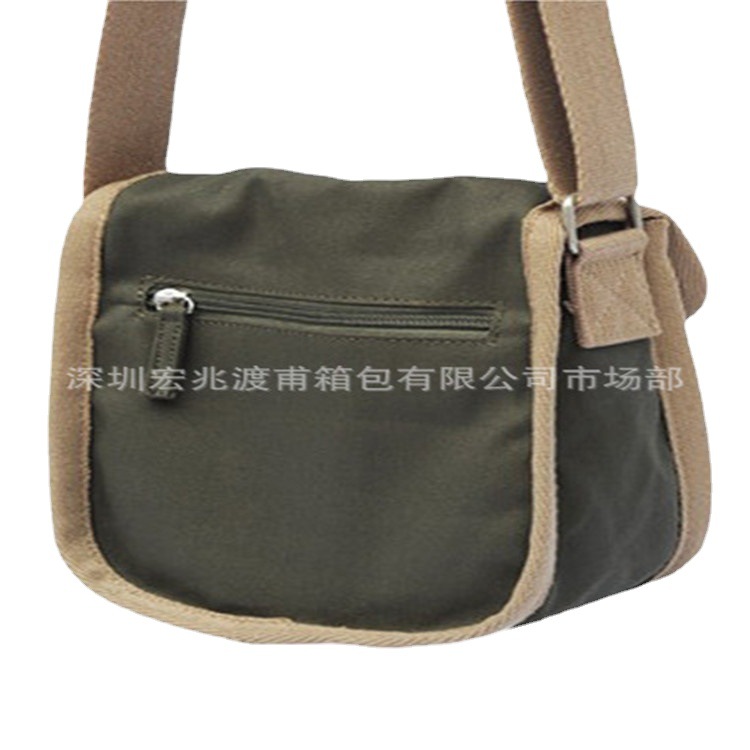 厂家供应简约帆布斜挎小包 休闲个性斜挎包 男女式中性款
