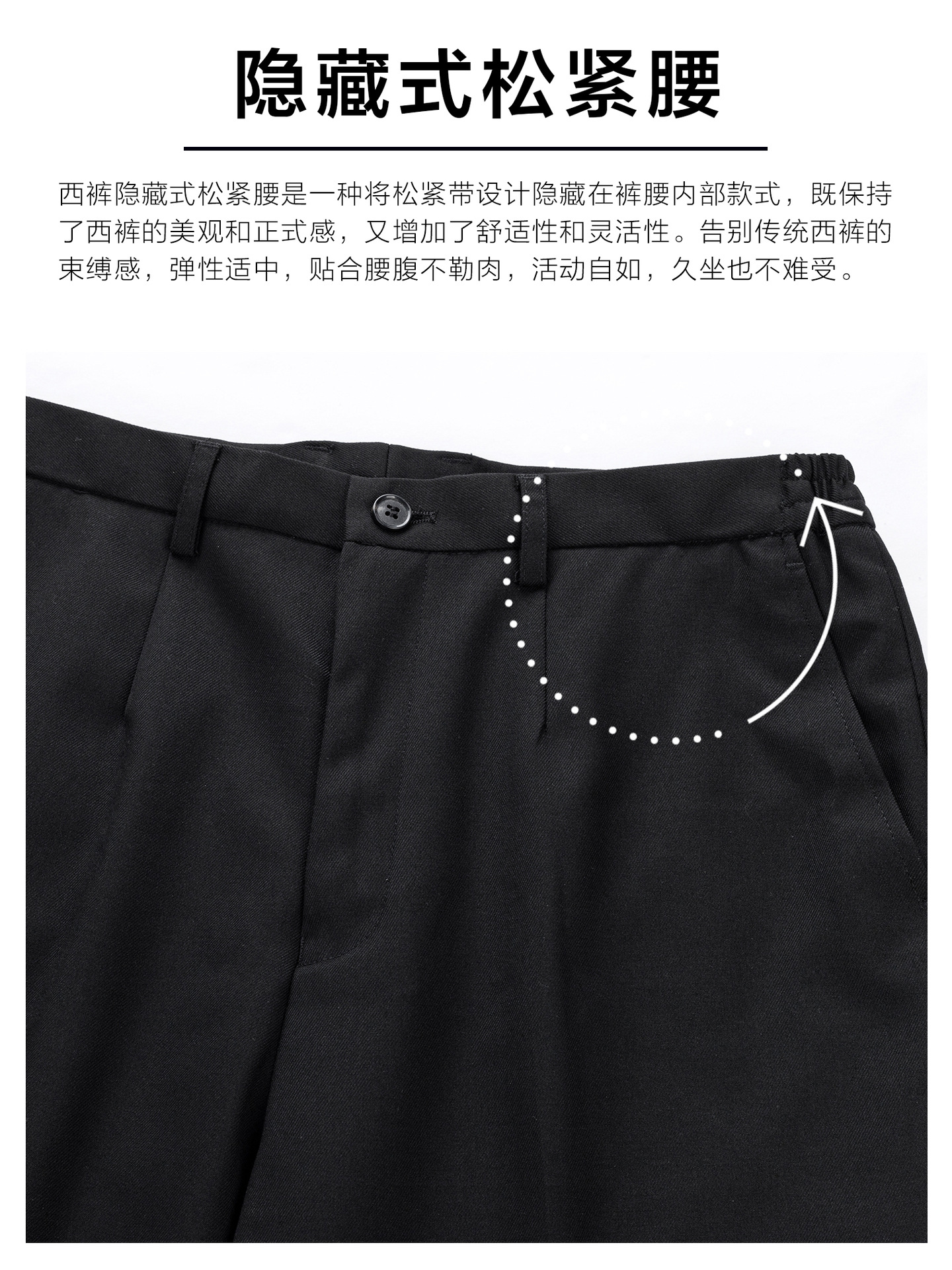 Pantalones de traje negro, pantalones de mujer, nuevos pantalones de alto nivel, pantalones de caída, pantalones de trabajo, pantalones recto, pantalones de nueve puntos