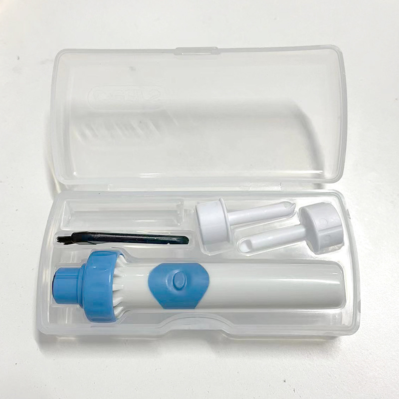 電動耳吸引器 ソフトヘッドクリーナー 子供用 大人用 電動耳垢吸引器 光る耳かき 耳かき スクープ クロスボーダー|undefined