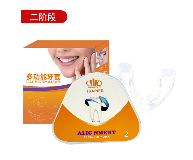 Dientes Tipo de diente Mantenimiento del mundo bolsa de corrección noche antidesgaste deportes tirantes anti-ronquidos dispositivo de protección dental del hogar sueño