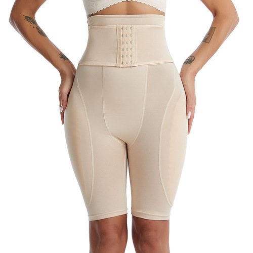 High-waisted belly-control pants for women, fake butt sponge pads, buttocks-enhancing, hip-lifting pants, button-down corset, belly-shaping underwear