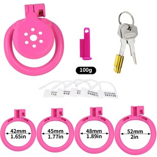 FRRK-3216 Plate Negative Number 0 Value Chastity Lock Male Penis Bound Birdcage Resin Lightweight with Leak