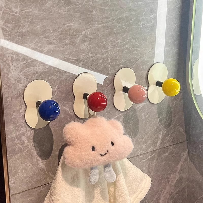 ドーパミンフック穴なしドア後掛けフックトイレ浴室フック強力荷重創意収納フック|undefined
