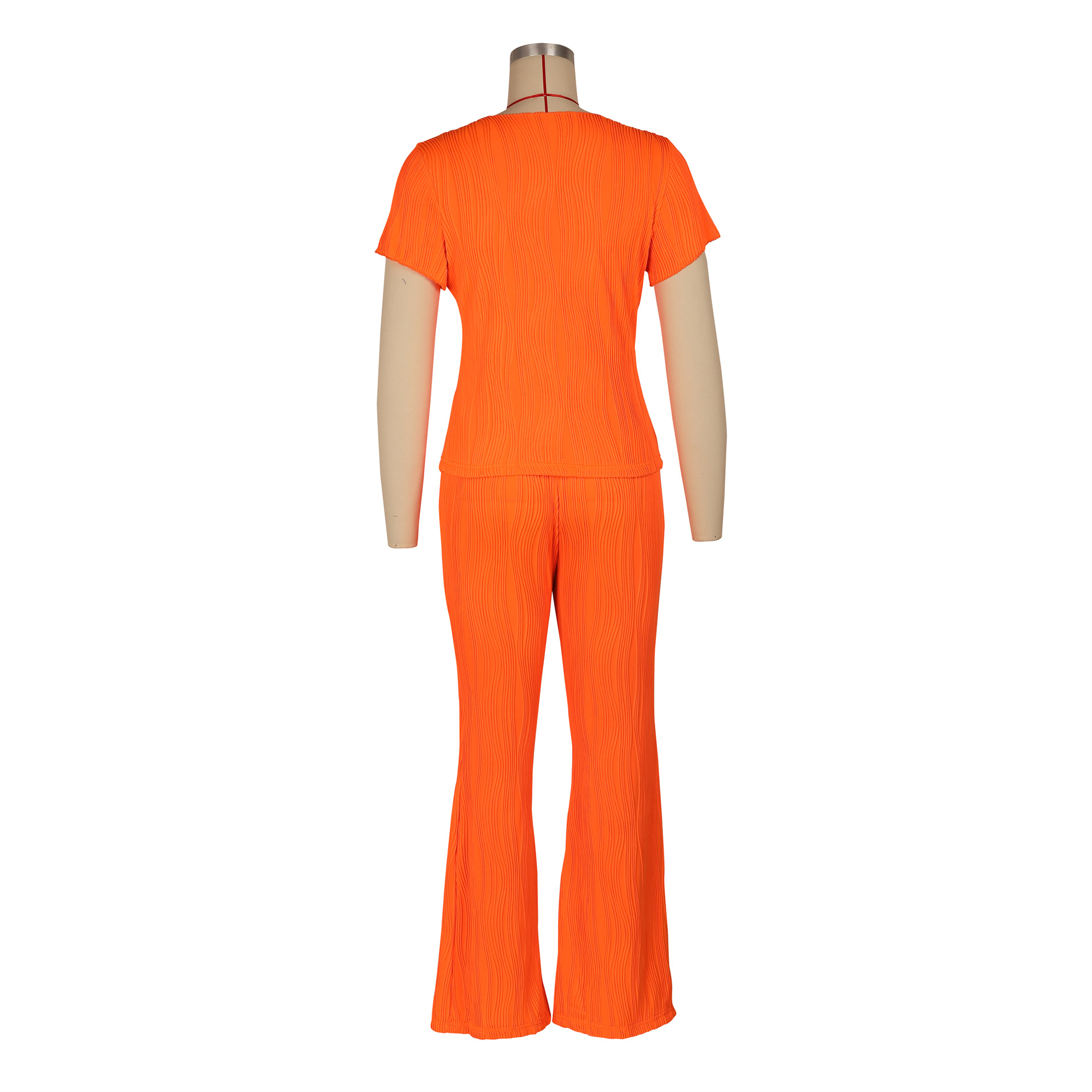 473g Weight Long Sleeve Sleeve Length Spandex, Polyester Fabric Type Pant Co-ord Set Sets Type 2 Pieces Set Quantity Holiday, Daily Occasion Round Neck Neckline Slim Fit Type Solid Color Pattern Summer, Spring Season Women's Gender Elegant, Streetwear Style Holiday Daily Women's Elegant Streetwear Solid Color Spandex Polyester Pant Co-ord Set Pants Sets 61