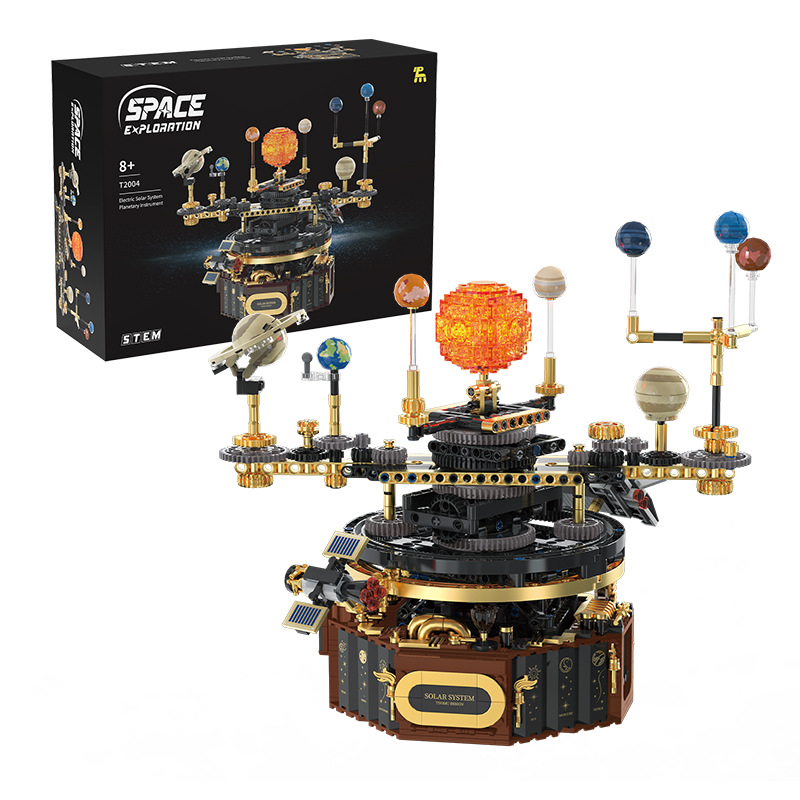 Tuomu T2004 Explora el Sistema Solar, Planetario Educativo, Bloques de Construcción de Ciencia y Educación para Estudiantes y Niños, Juguete Eléctrico al por Mayor