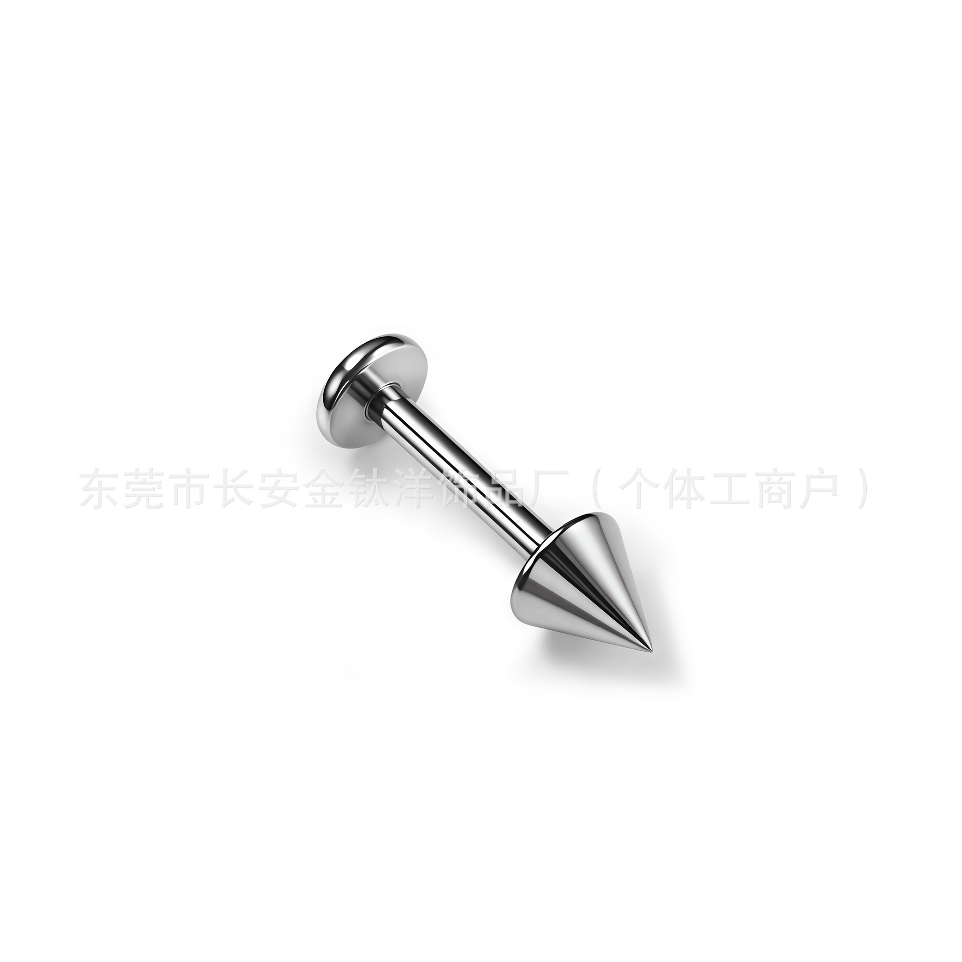 Labret piercing jewelry detail image
