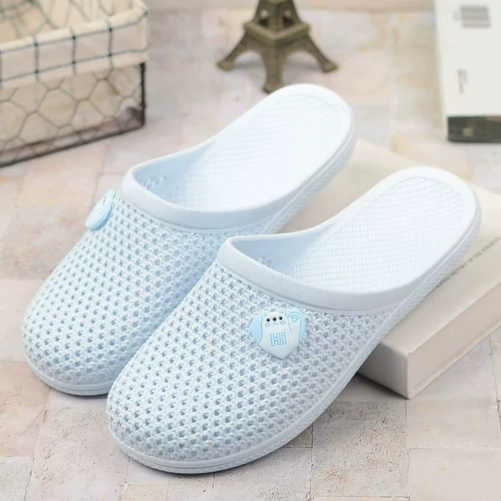 2025 летние женские сандалии с отверстиями на плоской подошве, женские тапочки с мягкой подошвой, нескользящие повседневные тапочки для дома и улицы