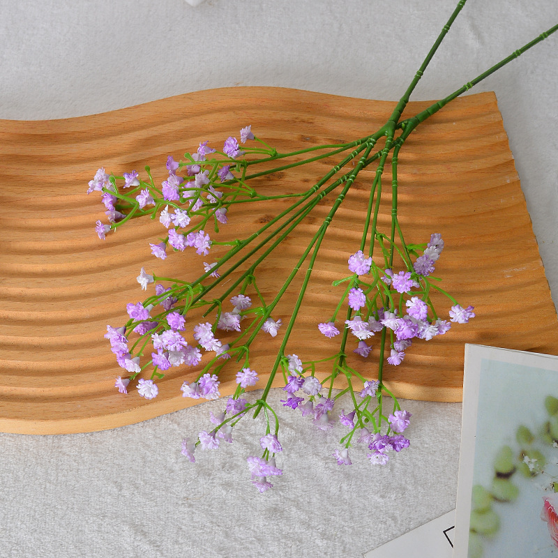 Ramas gypsophila 42CM-púrpura claro