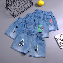 2022夏季新款男童牛仔短褲薄款外穿三分褲休閒兒童褲子小男孩熱褲