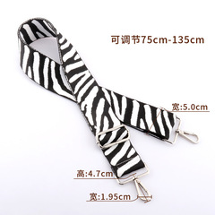 Cross-border 5cm wide bag strap accessories diagonal personalized versatile bag strap lengthened and widened adjustable wide shoulder strap for women