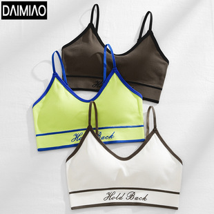 Spring New Sports beauty back bra underwear women's wireless small chest strap chest pad vest bottoming underwear wrapped chest