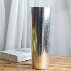 Factory supply iron craft vases flower pots steelware hand-inserted flowers tin buckets dried flower buckets flower awakening tubes tin buckets