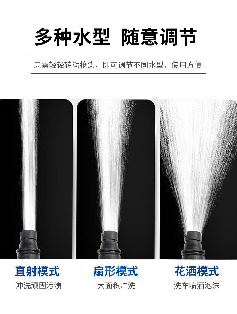 Black Cat Fully Automatic High-Pressure Car Washing Machine, High-Power 220V Household Cleaning Machine, Powerful Car Washing Tool, Car Washing Water Gun