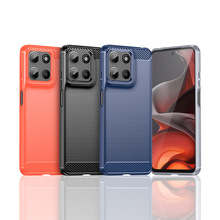 适用Moto G15手机壳摩托罗拉Moto G15拉丝碳纤维防摔手机壳保护套