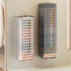 Underwear, underwear and socks storage artifact, wall-mounted, home hanging, punch-free, high-transparency, intimate clothing storage box