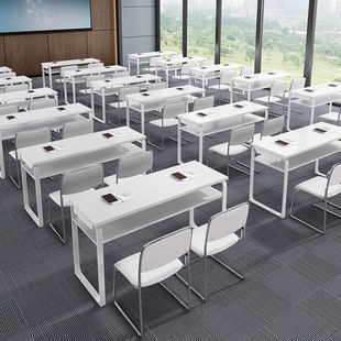 Training Table and Chair Combination Hotel Long Conference Table Training Education Institution Classroom Table and Chair School Desk Study Table