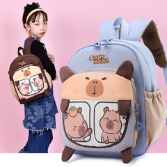 Kapibala 漫画スクールバッグ子供のバックパック幼稚園女の子かわいい学生スクールバッグ軽量多用途バックパック