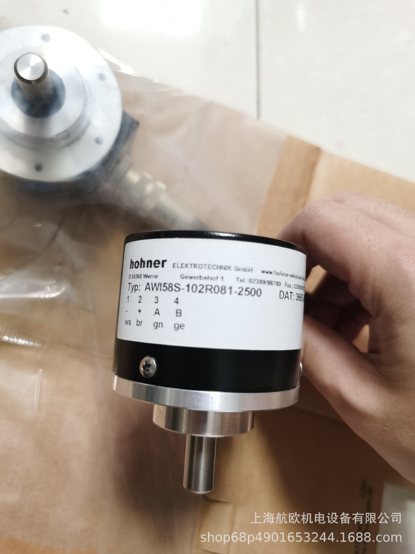 HOHNER编码器H1MK70/500，AWI40X-008-120，25-20KW7.30/1000