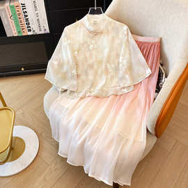 实体店四季青南城万佳南油中国风新中式女装汉元素汉服套装连衣裙