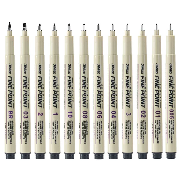 Sakura-Style Needle Pen for Art Sketching, Waterproof Outlining Pen for Students, Design Sketching, Comic Drawing, Needle Pen