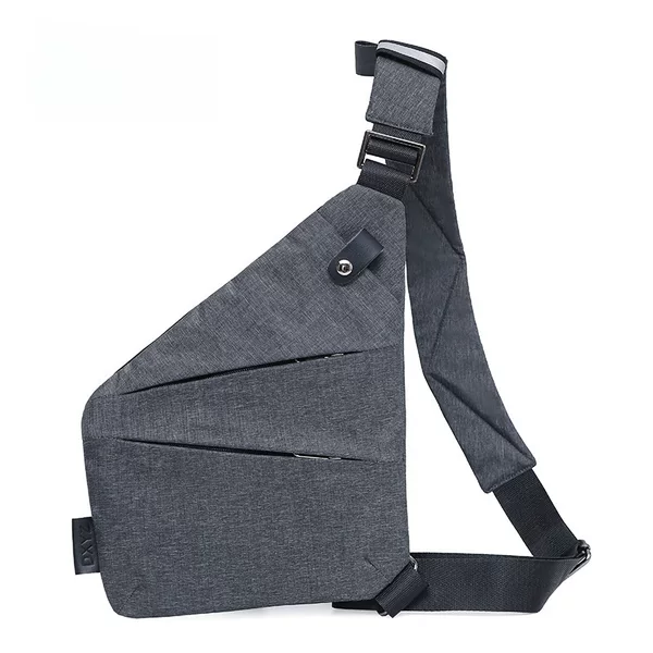 Digital Storage Gun Bag Men's Canvas Chest Bag Crossbody Sports Waist Bag Multi-Functional Service Personal Shoulder Anti-theft Bag