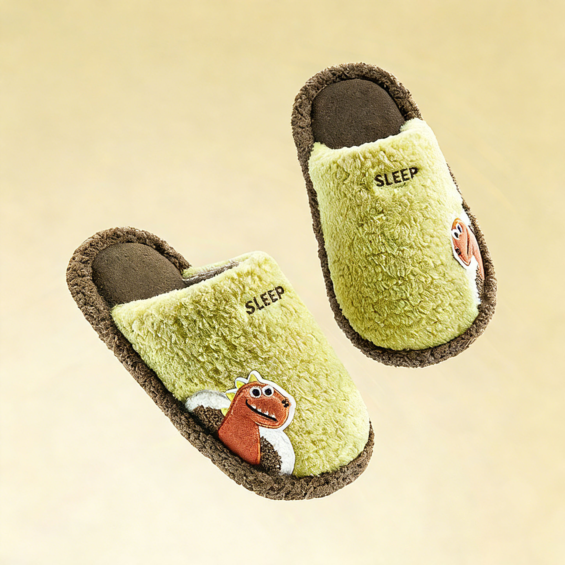 儿童棉拖鞋男童冬季新5室内男孩小朋友家居毛毛宝宝拖鞋亲子