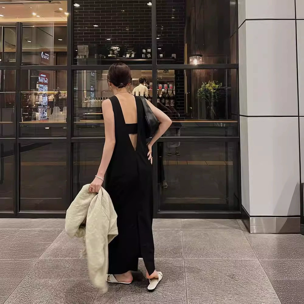 Летнее Новое модное простое Ретро платье для блоггера в японском стиле Dry Crane Свободное тонкое дышащее длинное платье