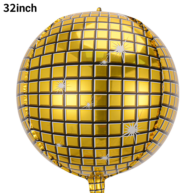 Globo 4D Disco láser transfronterizo de 22 pulgadas DISCO bola KTV bar decoración de fiesta globo de película de aluminio decorativo