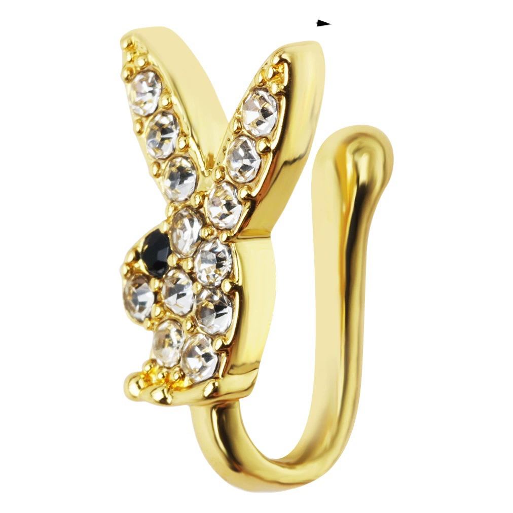 Популярный на Amazon пирсинг для носа в европейском и американском стиле: кольцо-клипса, серьга-гвоздик, высококачественное украшение для женщин и мужчин.