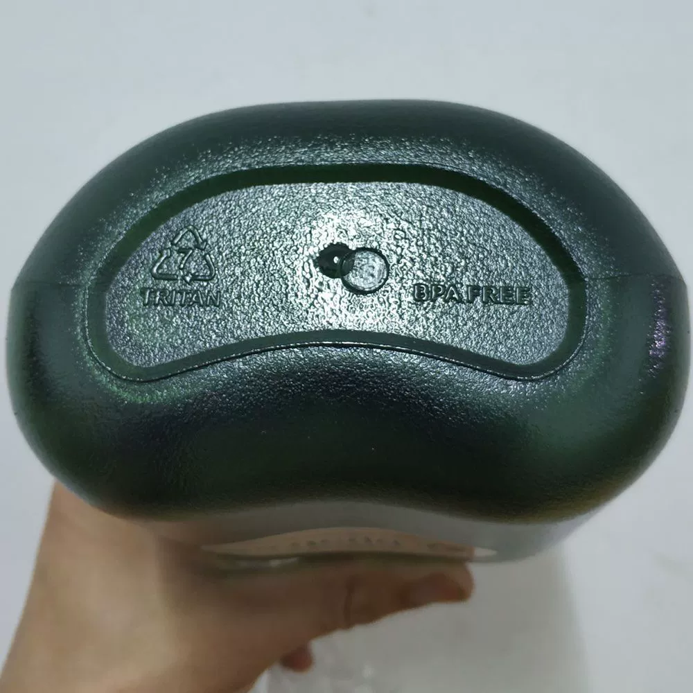 Handheld capacious tea cup for gym, teapot, black eagle, wide neck