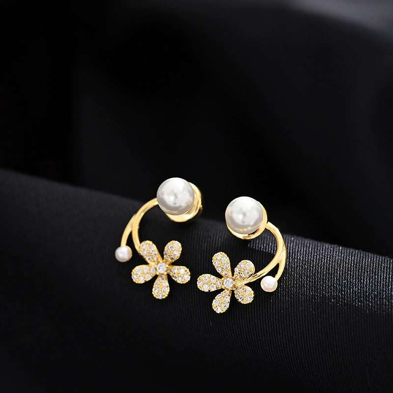 Серебряная игла, модные универсальные серьги из жемчуга, серебро 925 пробы, легкий люксовый стиль, качественный стиль, французский стиль