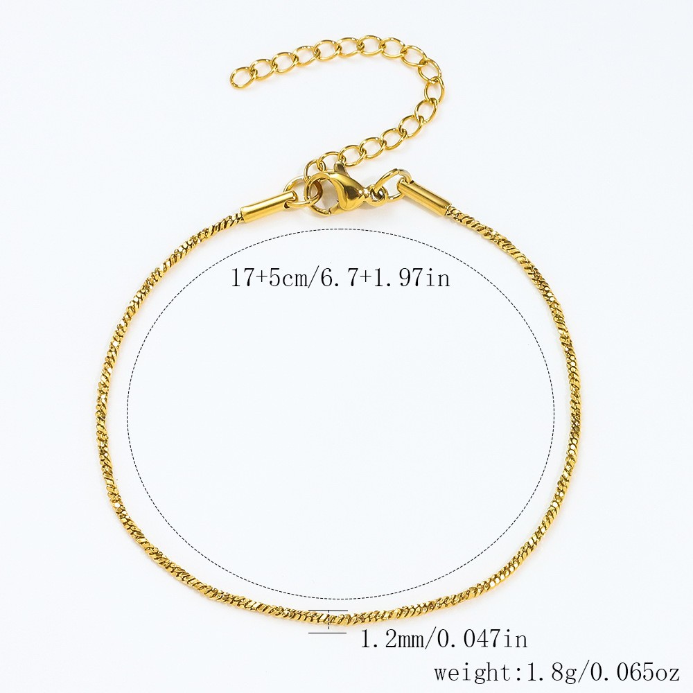 골드 [1.2 트위스트 사각 뱀] 17+5cm