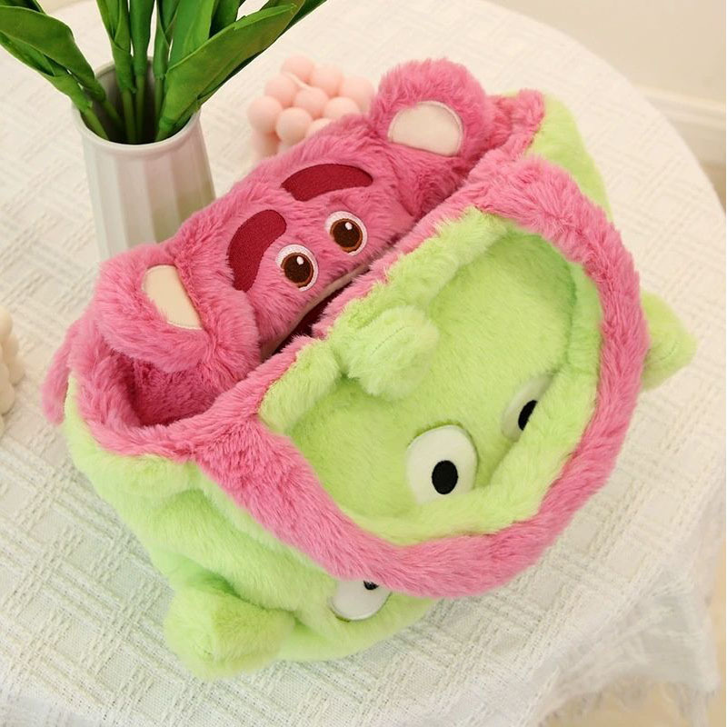 Plush double-sided strawberry