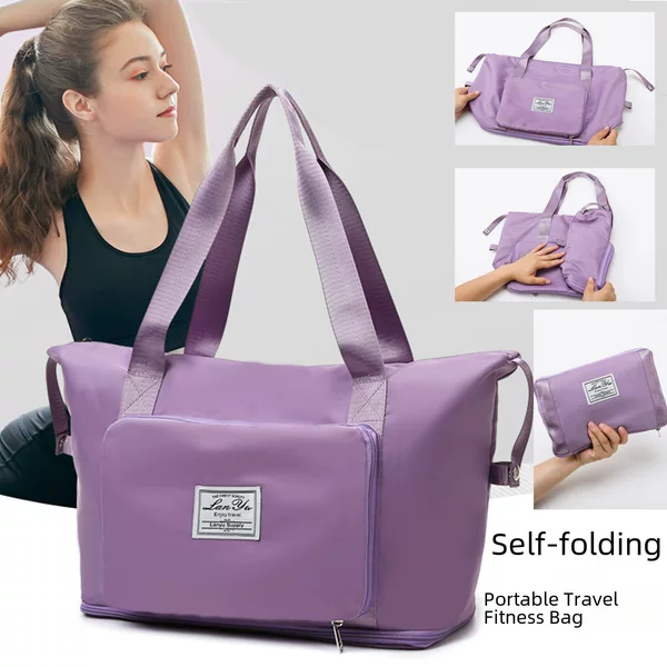 Wholesale Folding Travel Bag, Women's Short-Distance Portable Large-Capacity Travel Storage Bag, Business Trip Luggage Bag, Fitness Bag