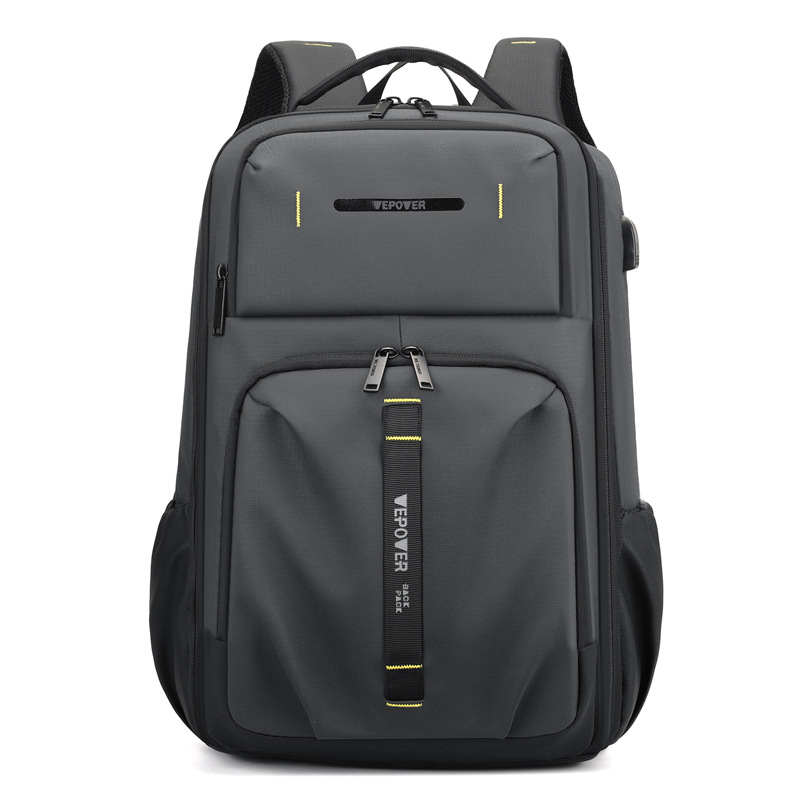 WEPOWER nuevo estilo de moda para hombres mochila de negocios, bolso de cable USB para laptop, mochila ligera