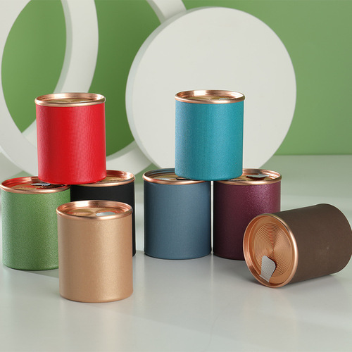 Universal easy-tear paper cans for tea black tea green tea small paper cans small bubble cans exquisite gift box packaging custom environmentally friendly paper boxes