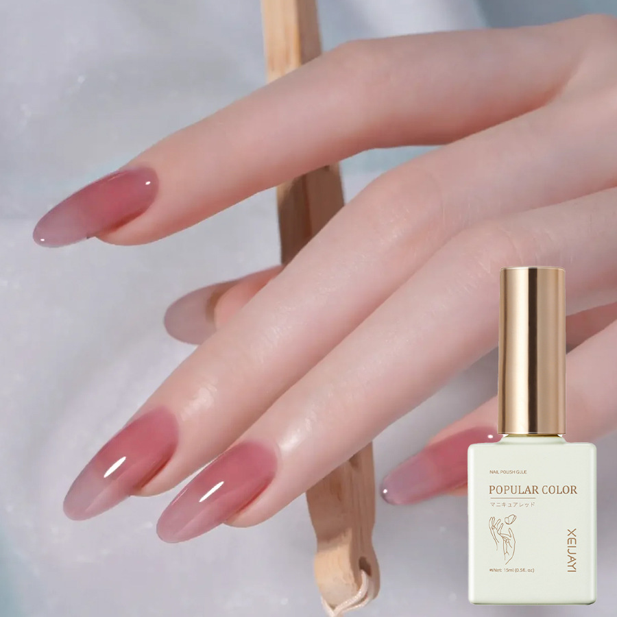 Pure Color new white nail polish glue nude transparent nail polish shop special high-grade nail polish lasting firm Factory wholesale