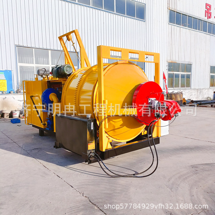 固定式自动炒料拌合机 新旧沥青搅拌拌和机 水除尘废料沥青拌合机