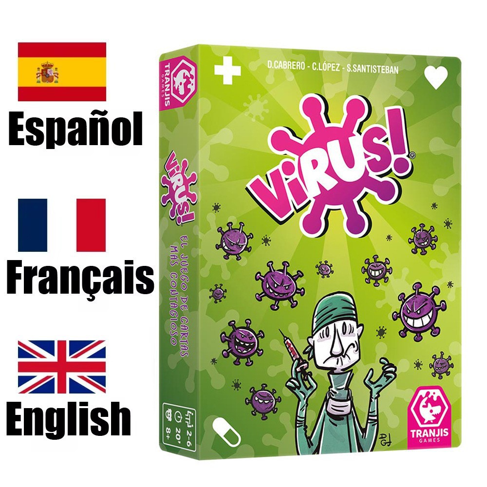 Cross-Border Exclusive New Product Virus Infection Card Interactive Toy Foreign Language Version Family Party Game in Stock