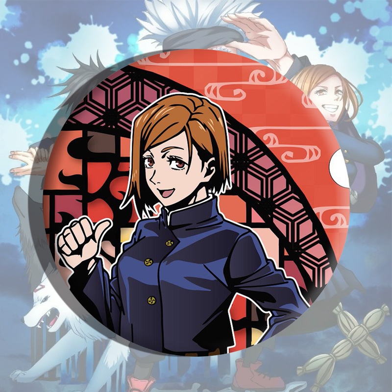 呪術回戦バッジ五条悟犬巻棘乙骨憂太二次元アニメバーブリキバッジ