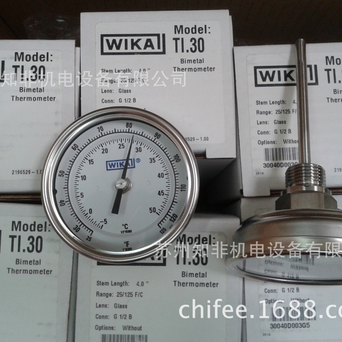 WIKA双金属温度计A50/R52温度变送器TR30-P/TR36电接点表TGS55
