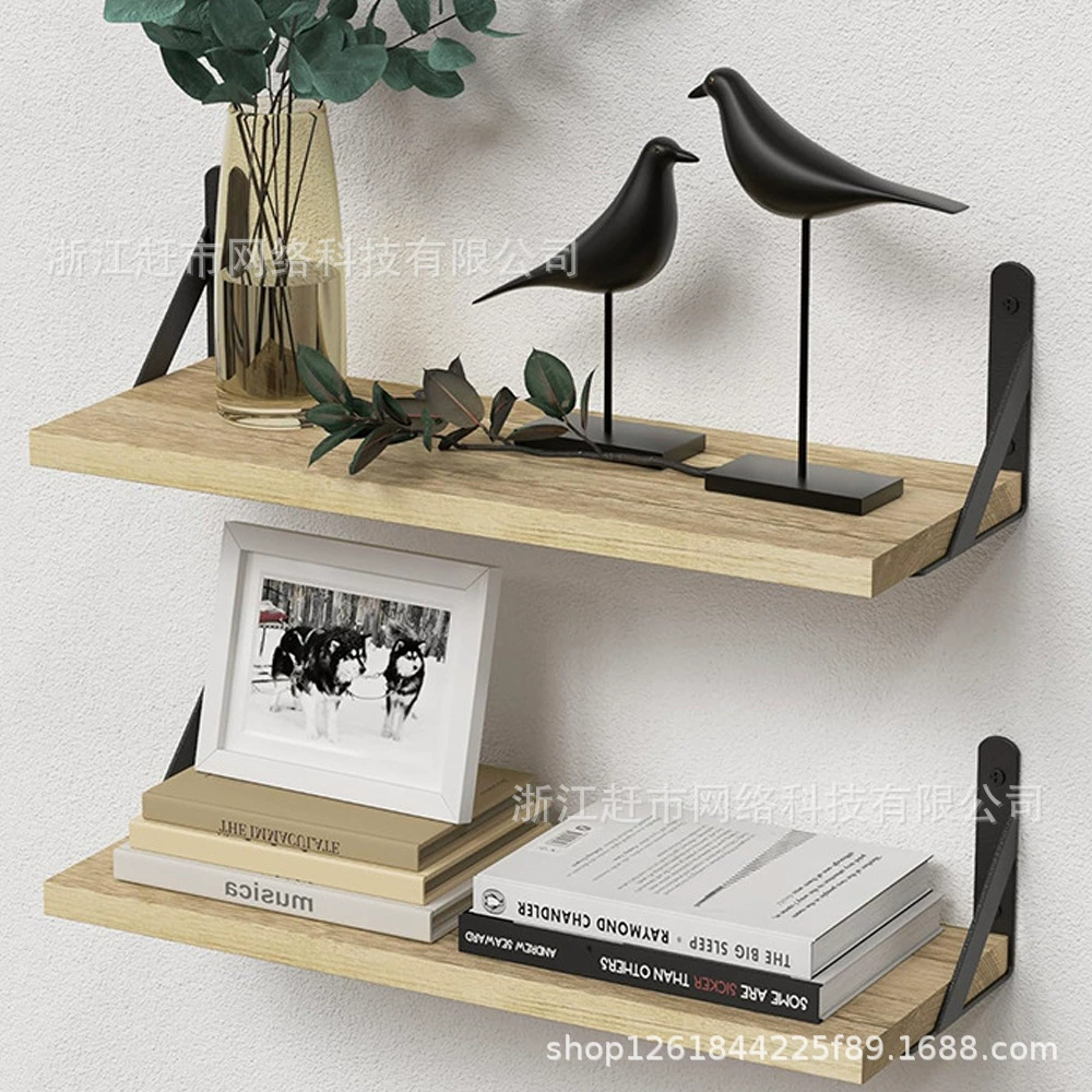 Двухслойная настенная стойка для хранения в скандинавском стиле, стеллаж для хранения книг, стеллаж для хранения зеленых растений, декоративная витрина